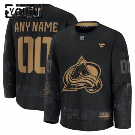 Colorado Avalanche tröja Customized Fanatics Military Appreciation Practice 2024-25 Svart - NHL Tröjor Barn Colorado Avalanche tröja Customized Fanatics Military Appreciation Practice 2024-25 Svart - NHL Tröjor Barn